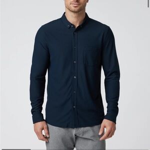 Vuori Men's Navy Casual Button Down Shirt
